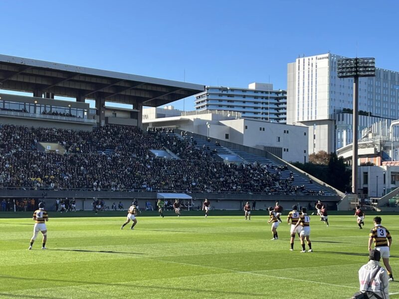 大学ラグビー　早稲田大学vs慶應義塾大学