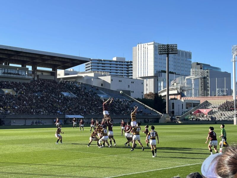 大学ラグビー　早稲田大学vs慶應義塾大学