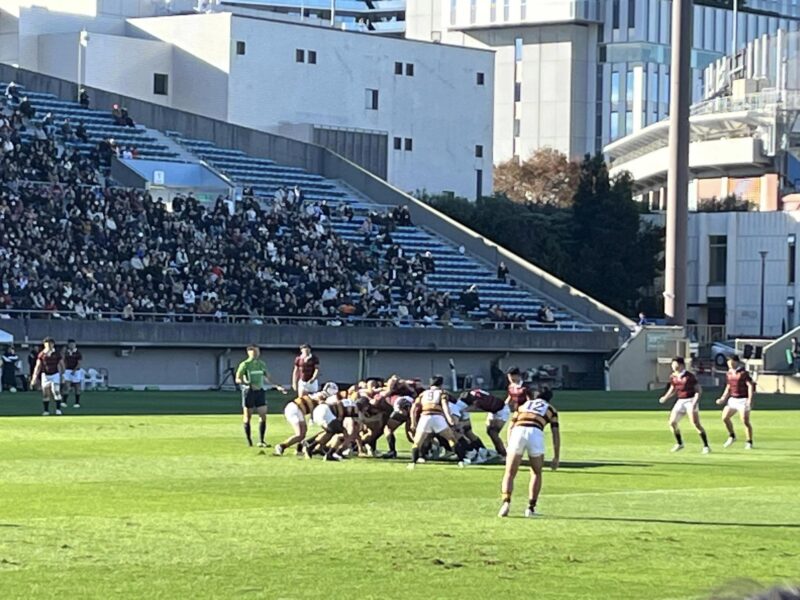 大学ラグビー　早稲田大学vs慶應義塾大学