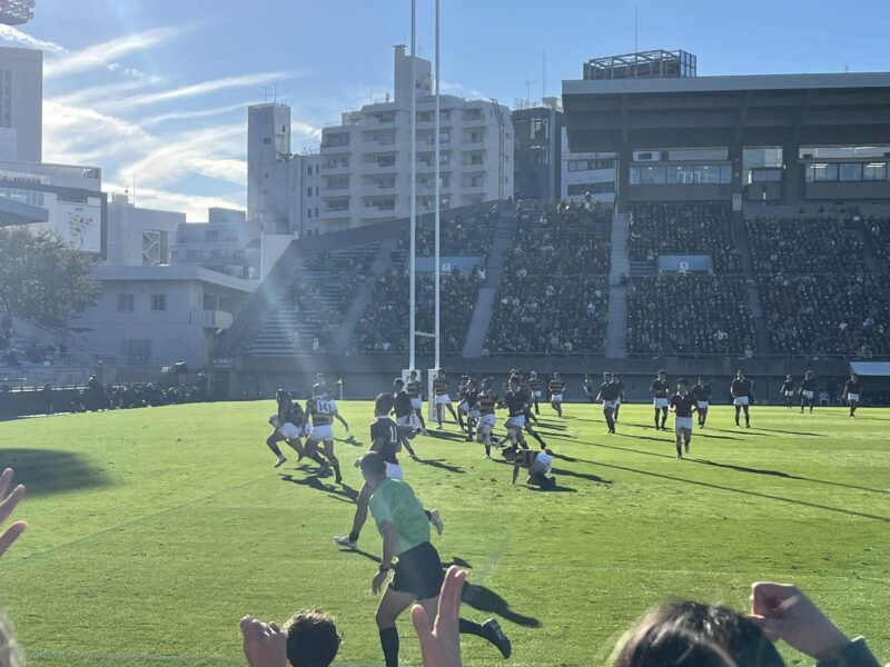 大学ラグビー　早稲田大学vs慶應義塾大学