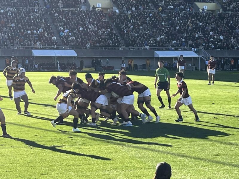 大学ラグビー　早稲田大学vs慶應義塾大学