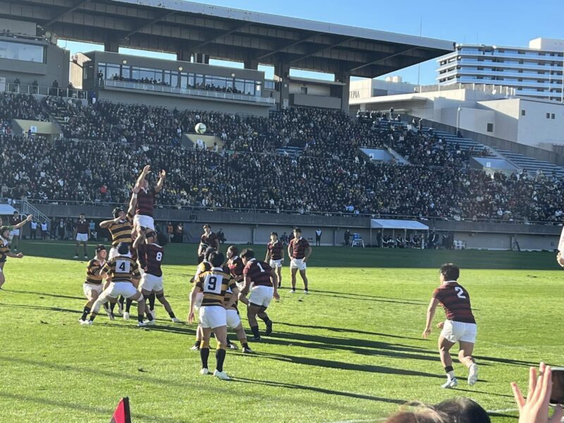 大学ラグビー　早稲田大学vs慶應義塾大学