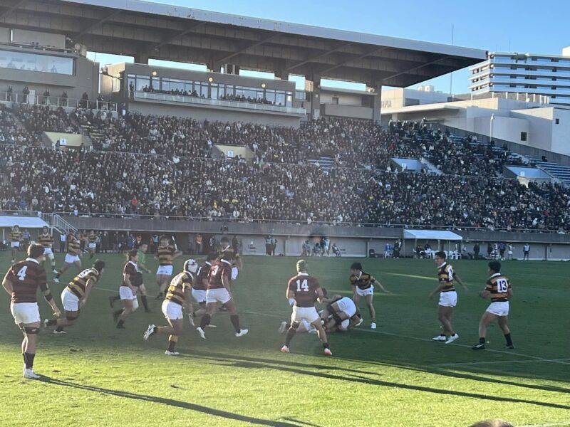 大学ラグビー　早稲田大学vs慶應義塾大学