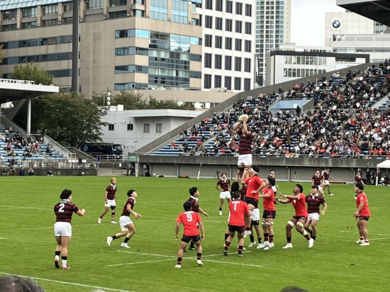 大学ラグビー　早稲田大学vs帝京大学