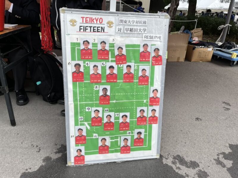 大学ラグビー　早稲田大学vs帝京大学