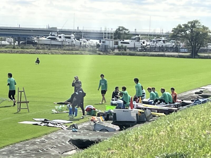 湘南ベルマーレ 馬入練習見学